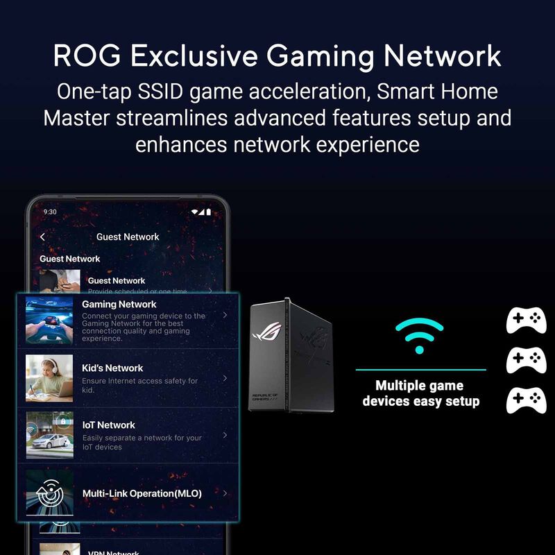 ASUS Be18000 Tri Band Wifi 7 Gaming Router GS-BE18000-image 3