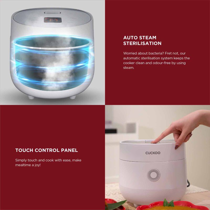 CUCKOO Cr06 Multi-cooker (6 Cups) - White CR-0675F-image 4