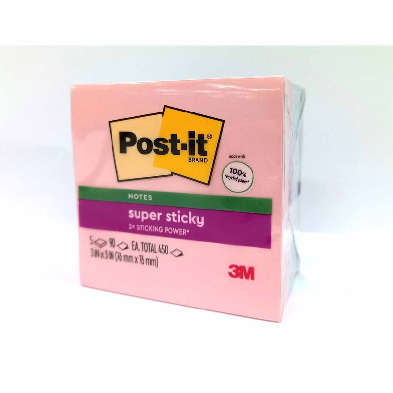 3M POST-IT Super Sticky Notes Pastel 5pads 3x3in 654-5SSNRP-image 2