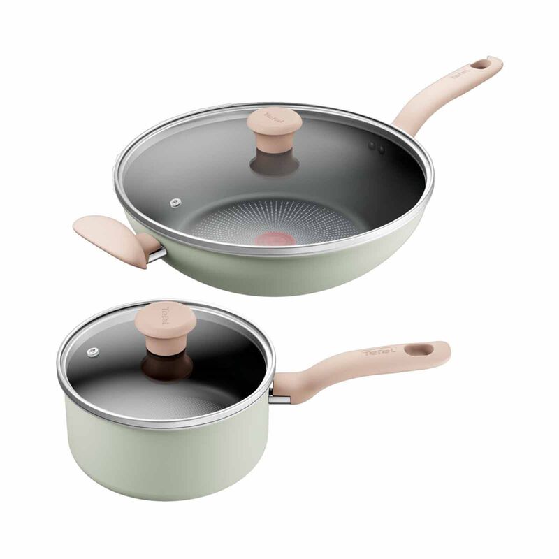 TEFAL So Matcha Ih 4pcs Set (wokpan 30+lid + Saucepan 18+lid) G179S4-image 1