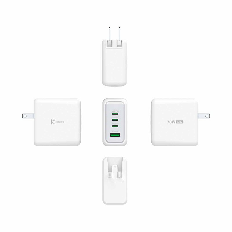 J5CREATE 70w Gan Usb-c 4-port Charger JUP4370F-image 11