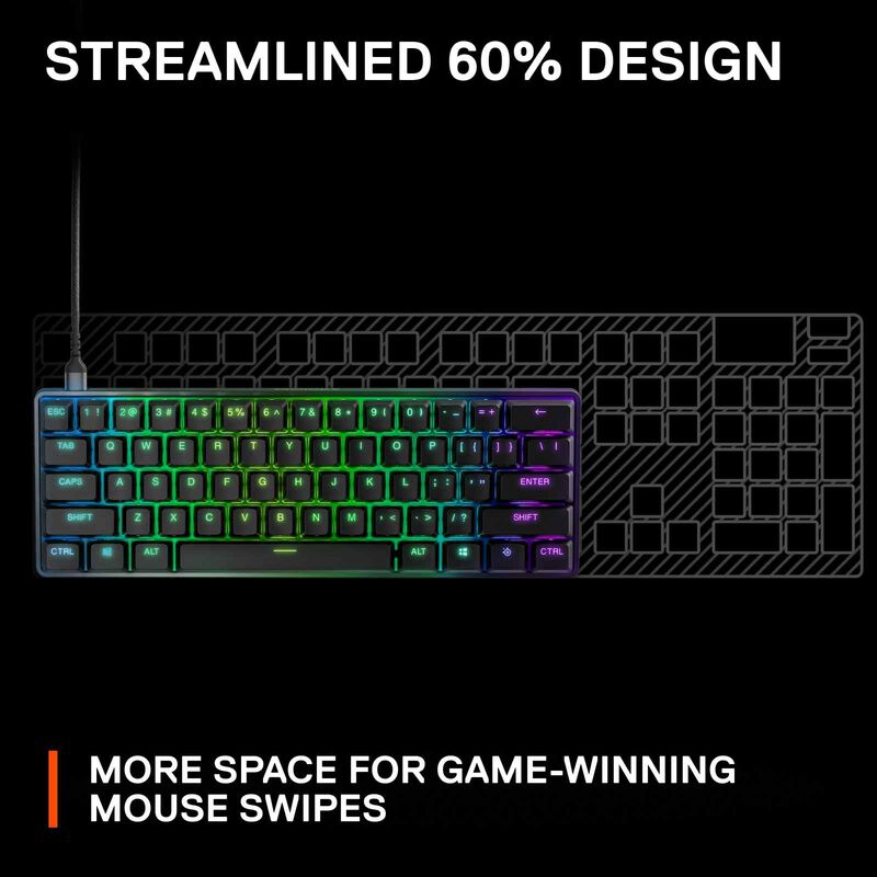 STEELSERIE Us Gaming Wired Keyboard APEX 9 MINI-image 13