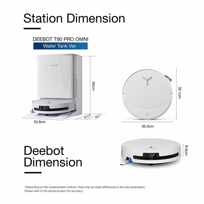 ECOVACS Deebot T90 Pro Omni Robotic Vacuum Cleaner - White DEX95 - WHITE-image 11