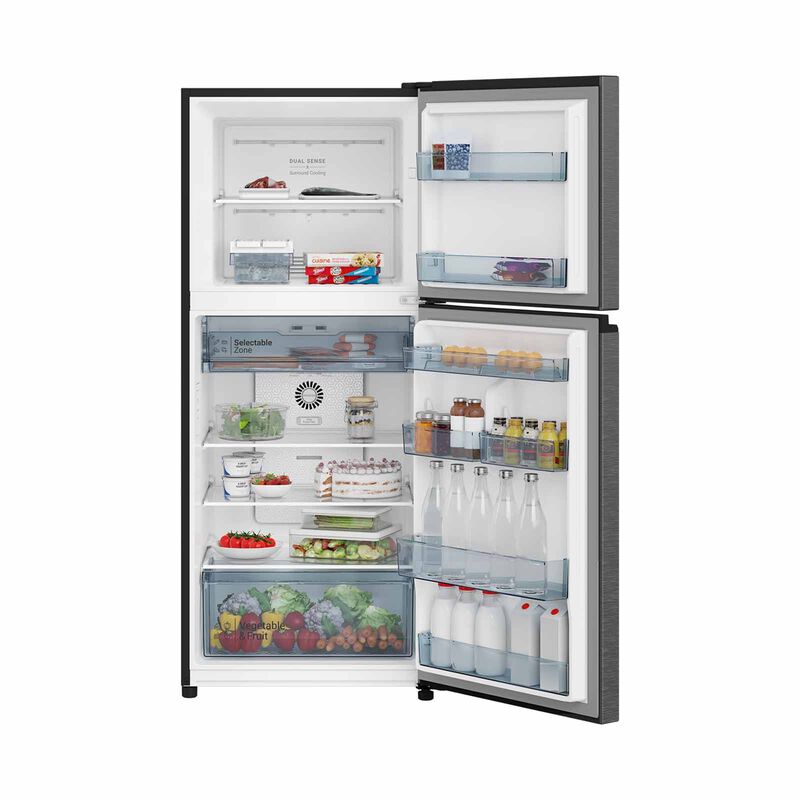 HITACHI 2 Door Top Mount Freezer Fridge (344l) - Inox HRTN6379SXSG-image 4