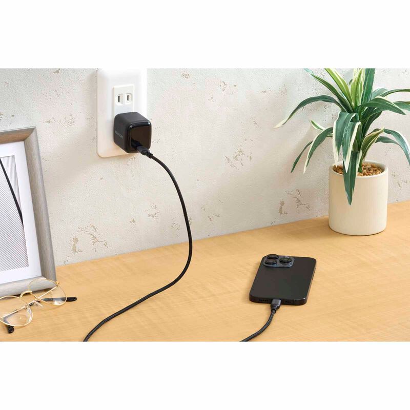 ELECOM Usb C-c Cable 100w 0.5m MPA-CCASAN05BK-image 2
