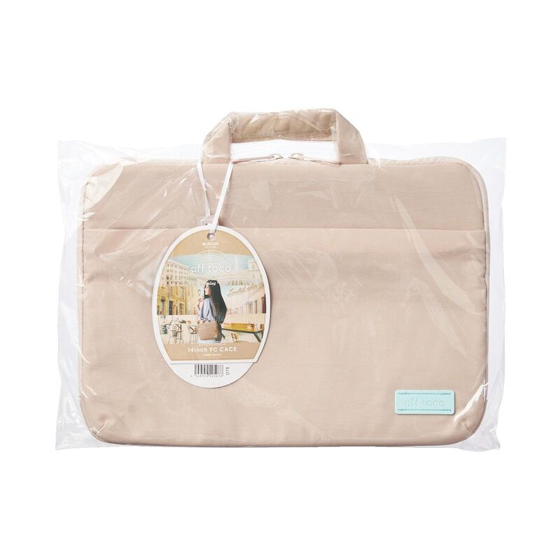 ELECOM Pc Inner Bag 14in Shoulder Strap (beige) BM-OF07BE-image 2