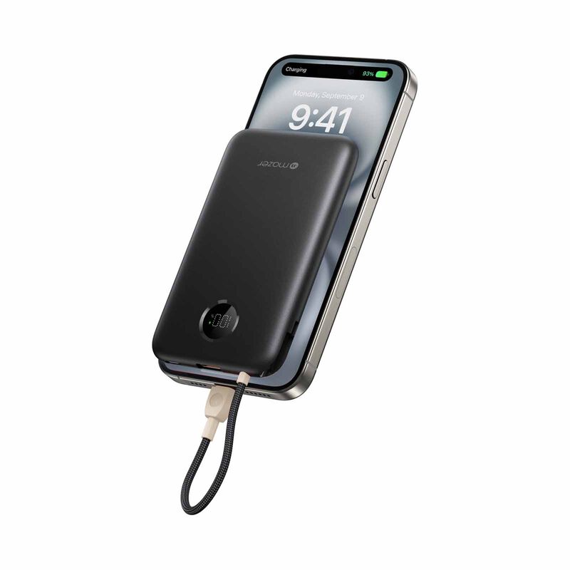 MAZER Powercharge Link 10,000mah Built-in Usb-c Cable Pd20w Power Bank-black M-PC20LINK10V2-BK-image 4