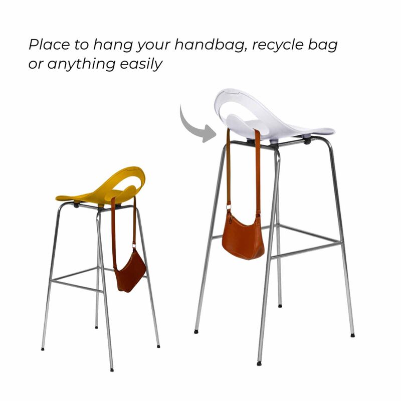 PHOENIX Cocktail High Bar Stool Carrara White 47 X 46 X 96 H Cm COCKTAIL-image 11