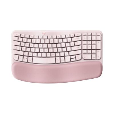 LOGITECH Logitech Wave Keys Ergonomic Wireless Kb Rose 920-012514
