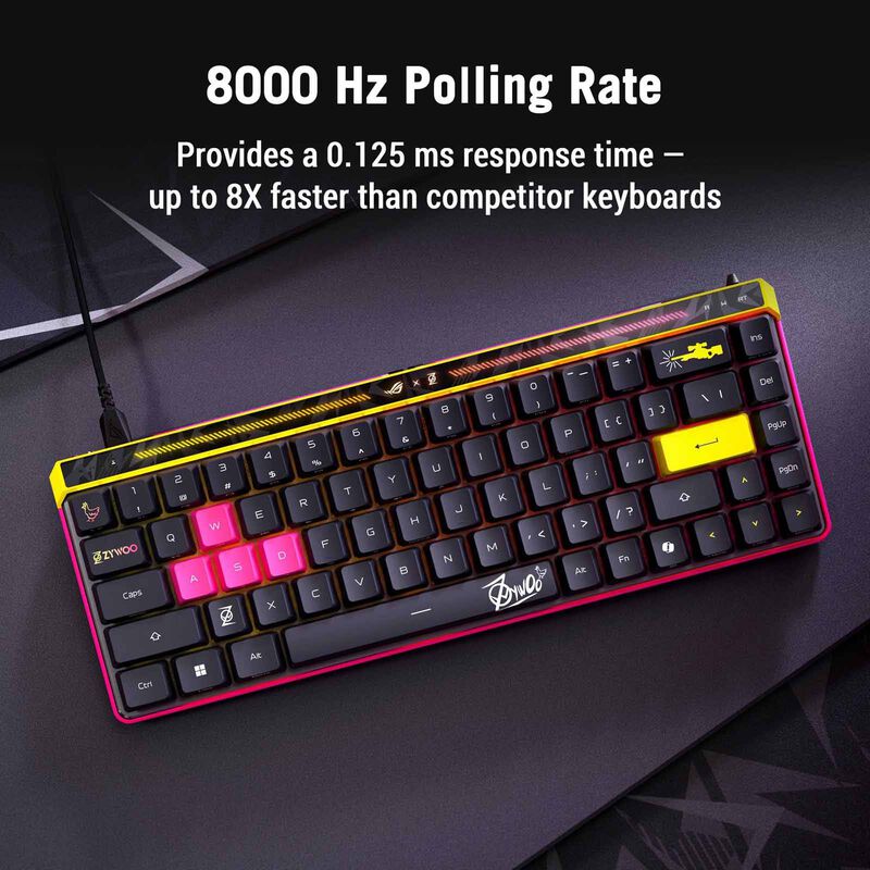 ASUS Rog Falchion Ace Hfx Zyw Magnetic Switch Keyboard Black M606 ROG FALCHION ACE HFX ZYW/HFX/US/PBT-image 16