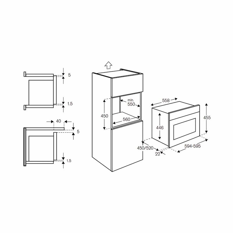 BERTAZZONI 45cm Built-in Combi-microwave Oven (exclude Installation) - Ivory, Chrome Finish F457HERMWTAX-image 5