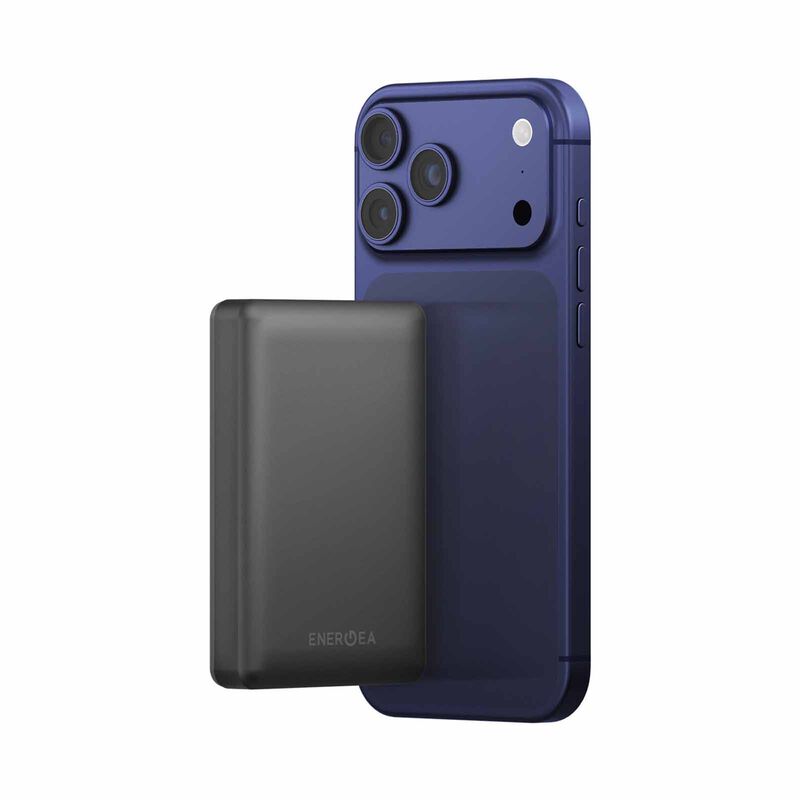 ENERGEA Alupac 10k 3c, 10000mah Ultra Light Aluminium Magsafe Compatible Powerbank - Gunmetal AP-10KQH-GUN-3C-image 2