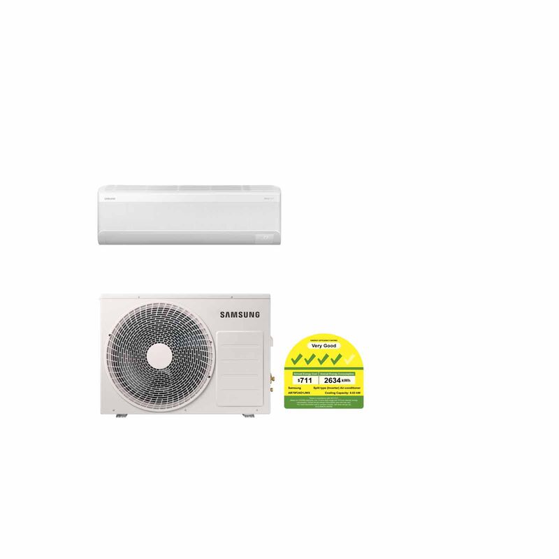SAMSUNG Samsung Windfree Single Split Aircon -24k AR70F24D1JWNSP/AR70F24D1JWXSP-image 1