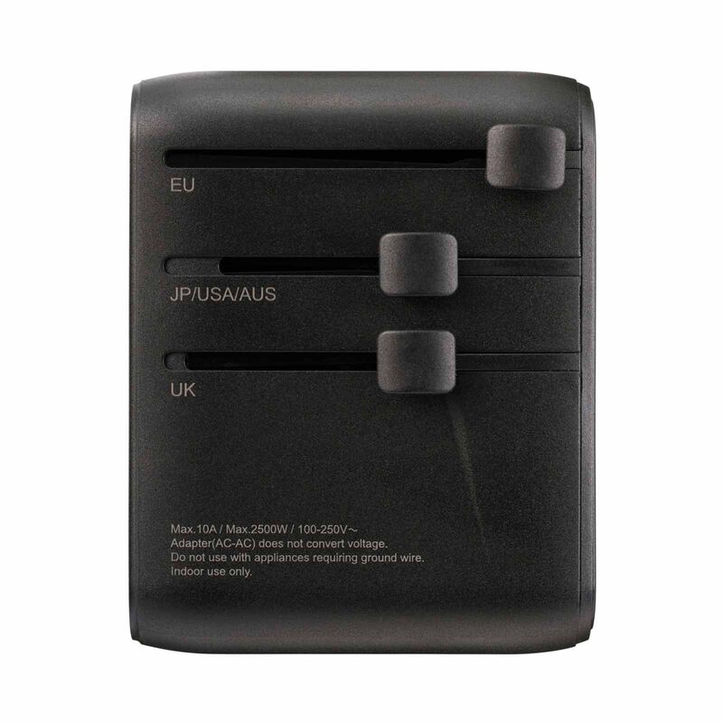 ELECOM 70w Travel Adapter 3c2a T-TA01-AS70BK-image 3