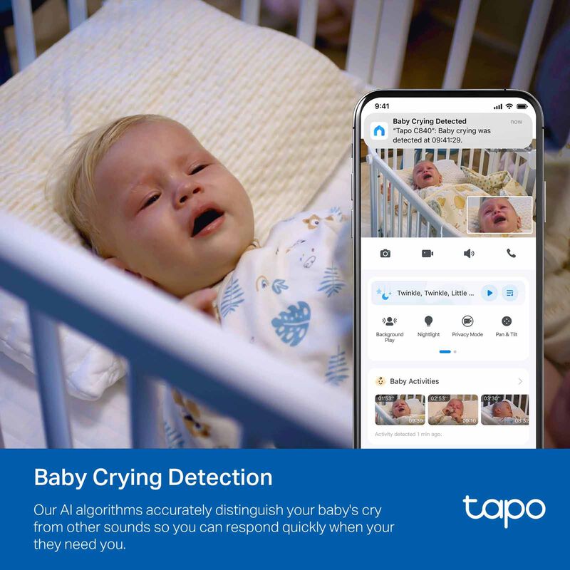 TP LINK Pan/tilt Smart Ai Baby Monitor TAPO C840-image 15