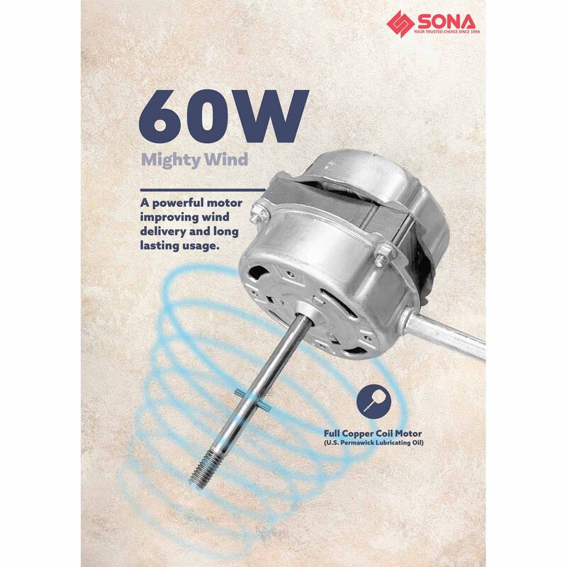 SONA 16 In Stand Fan With Remote Control SFS6412-image 3