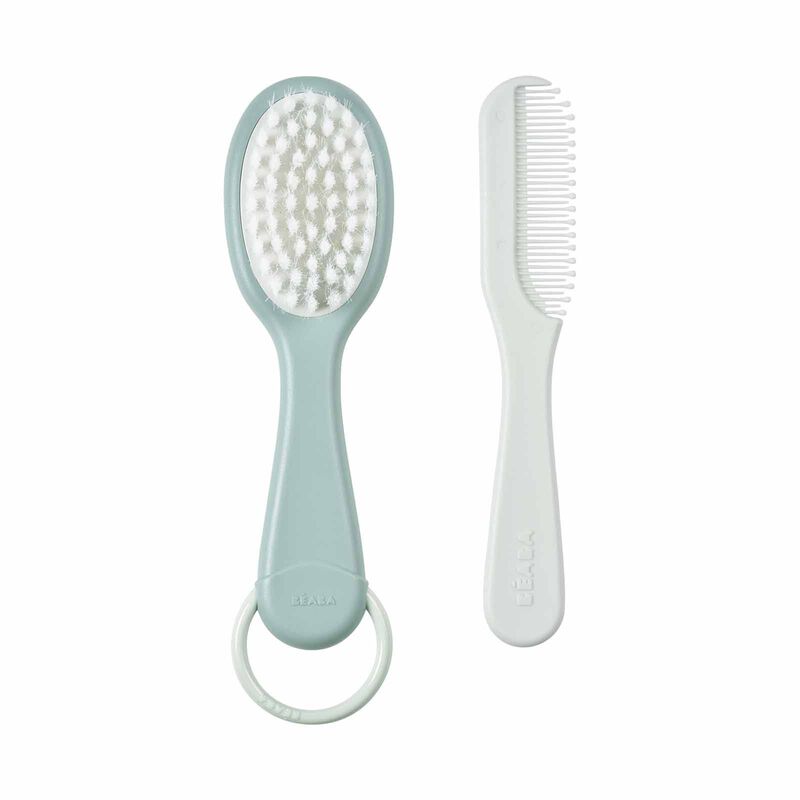 BEABA Brush & Comb - Green Blue (online) BABY-image 1