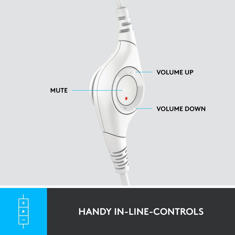 LOGITECH H390 Usb Stereo Headset Off-white (2y) 981-001287-image 4