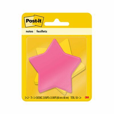 3M SCOTCH Post-it Die-cut Notes Star 7350-SS-STR