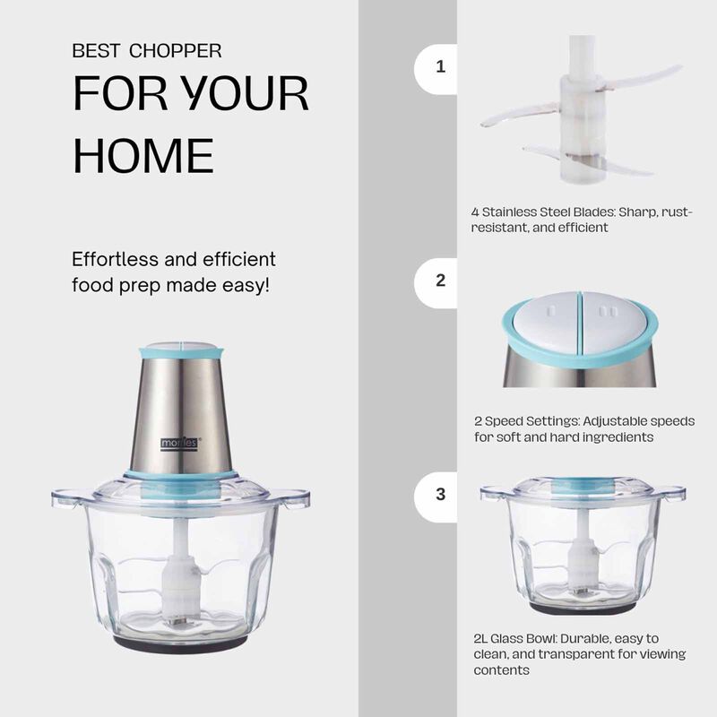 MORRIES Glass Chopper (2.0l) MS-826C-image 3