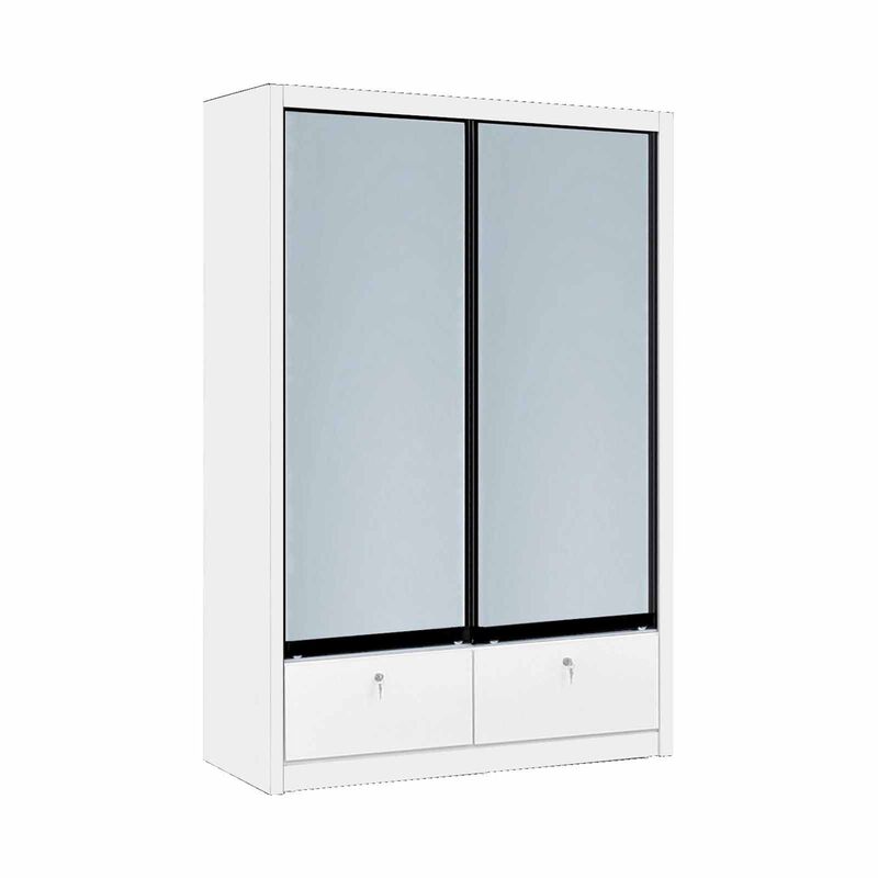 SMARTBOX 2 Door Sliding Wardrobe (white-47) LUCCA-image 1