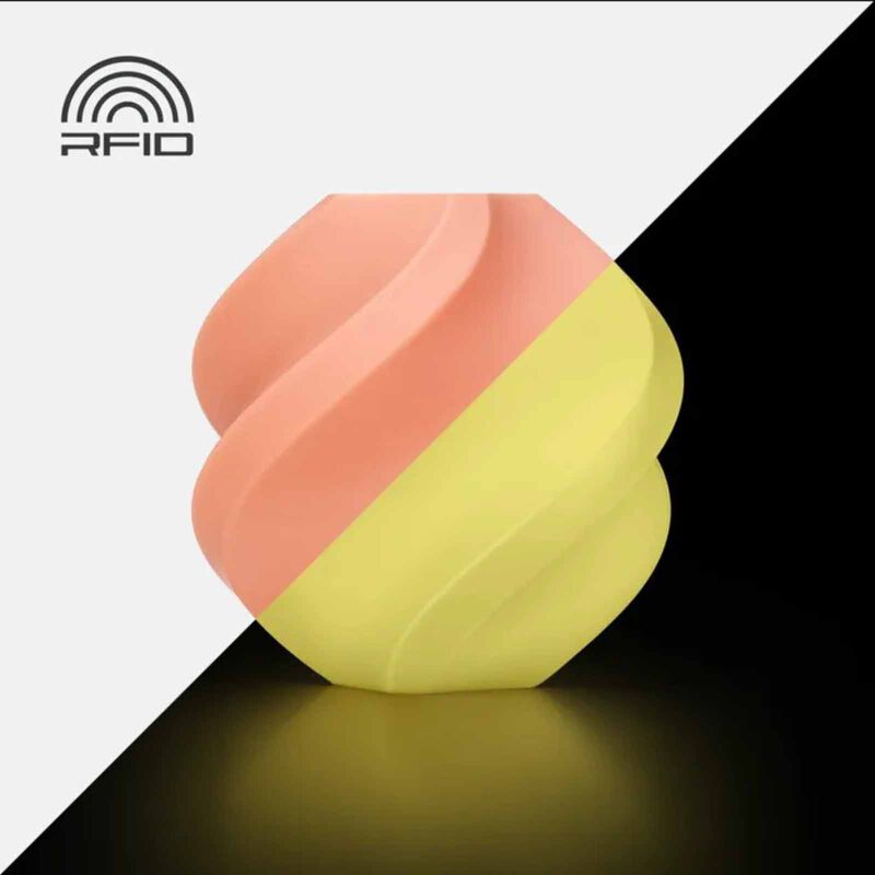 BAMBU LAB Pla Glow - Glow Orange-with Reusable Spool BAM-A12-A0-1.75-1000-SPL-image null