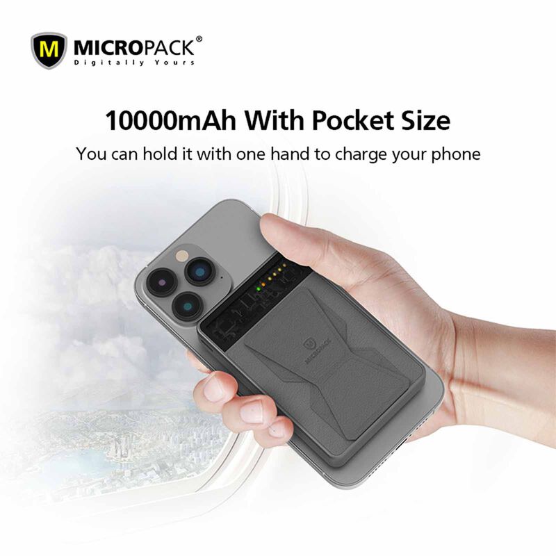 MICROPACK 3 In 1 Pd Fast Charging Magnetic Wireless Powerbank - Purple WPB-310-PL-image 9