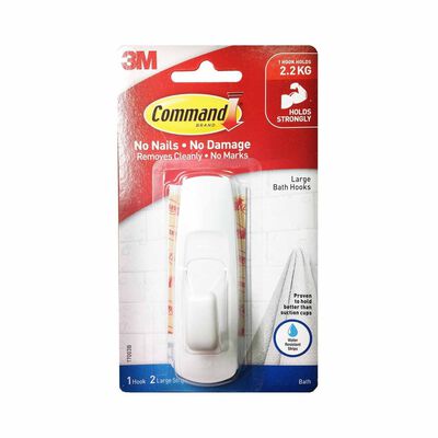 3M COMMAND Command Large Bath Hook 17003B