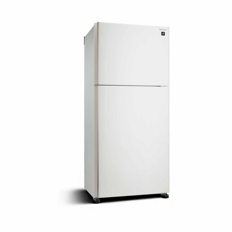 SHARP 2 Door Top Mount Fridge - Matte White (523l) SJ-PG51A-W-image 2