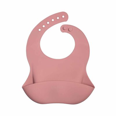 SNAPKIS Dark Pink SIL BIB