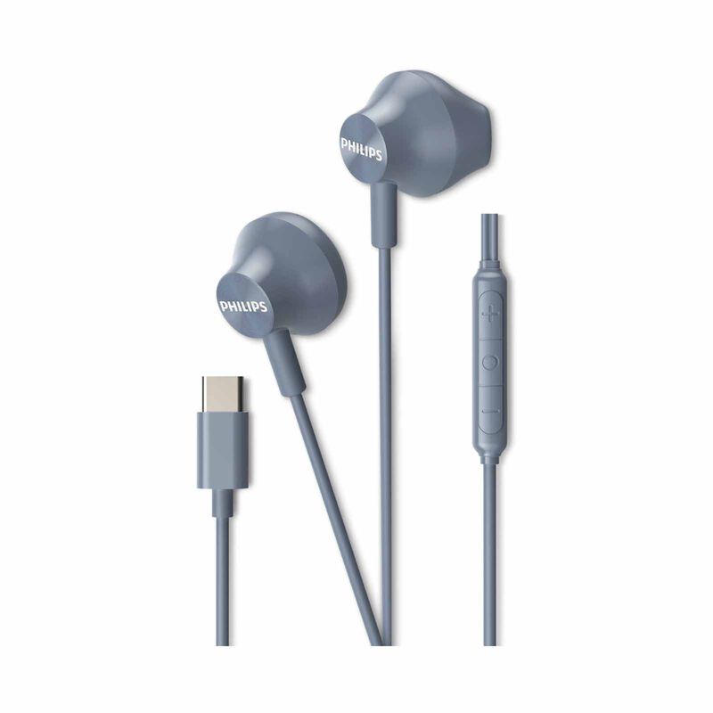PHILIPS Wired In-ear, 1.2m, 14.2mm Neodymium Driver, Built-in Mic, Play/pause Button TAE2000LB/97-image 1