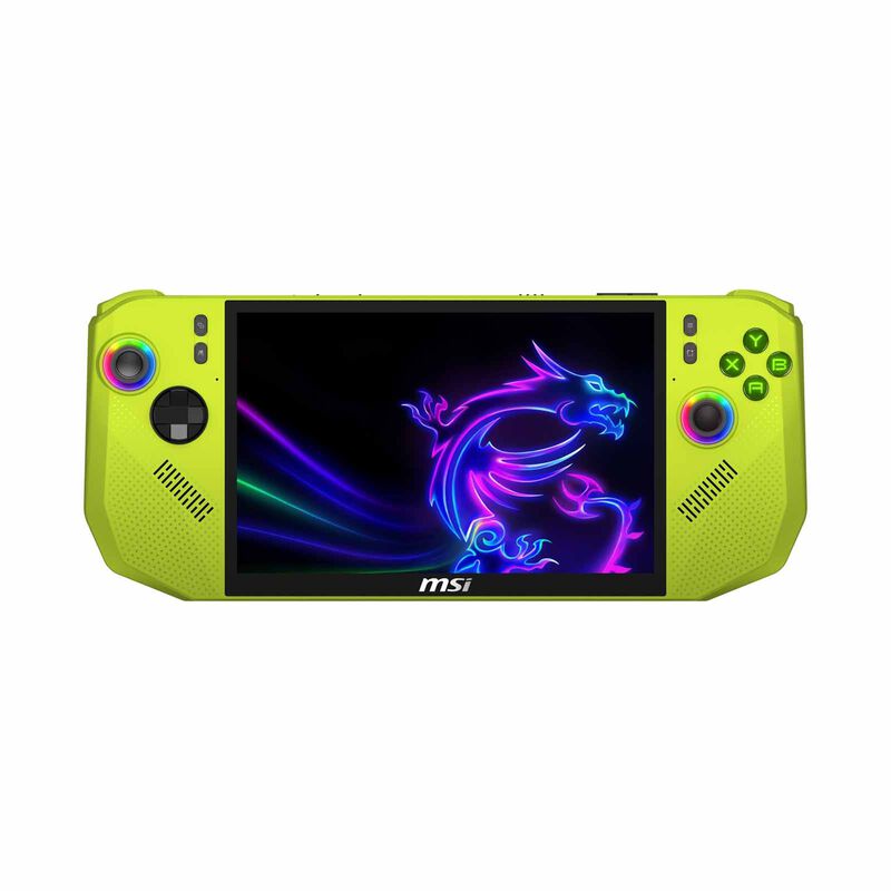 MSI 8in 16:10 Fhd+ Ryzen Z2 Extreme 24gb 1tb Ssd Win 11 Amd Radeon Graphics Neon Green CLAW A8 BZ2EM-017SG-image 1
