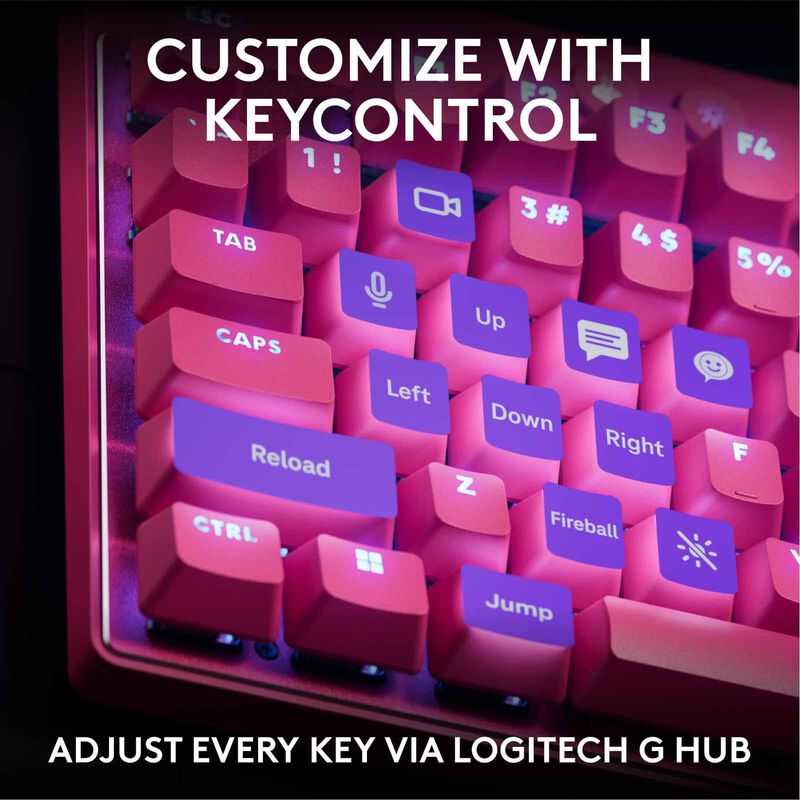 LOGITECH G Pro X Tkl Rapid Keyboard Analog Switches - Magenta 920-013254-image 11