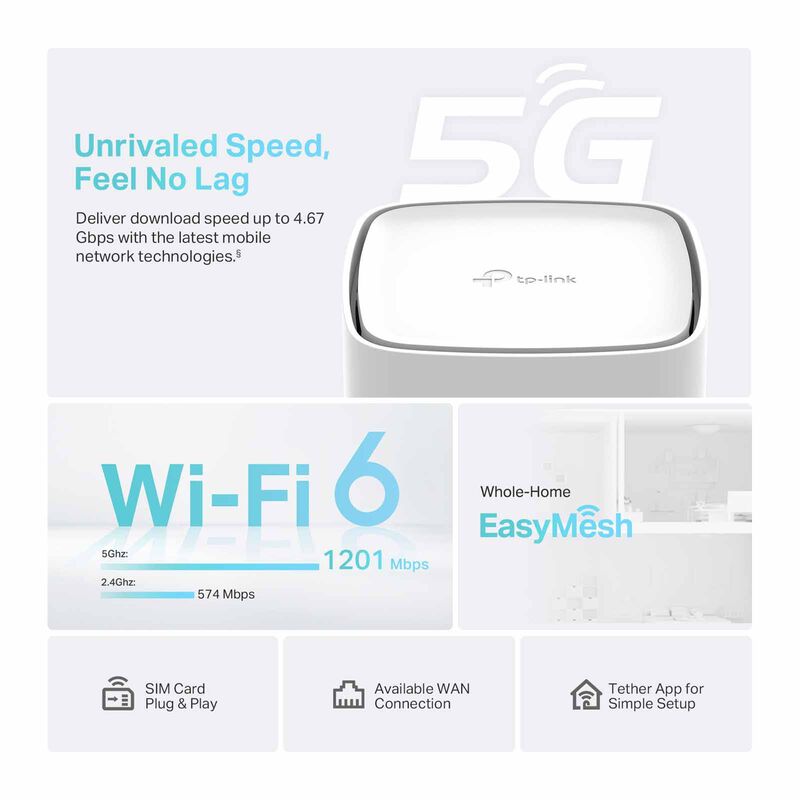 TP LINK 5g Ax1800 Wireless Dual-band Gigabit Router TPL-ARCHER NX200-image 5