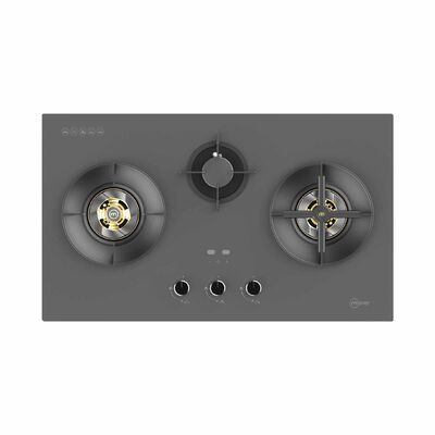 MAYER 88cm 3 Burner Gas Hob - Matte Grey (lpg/pub) (exclude Installation) MGH388HI-MGY