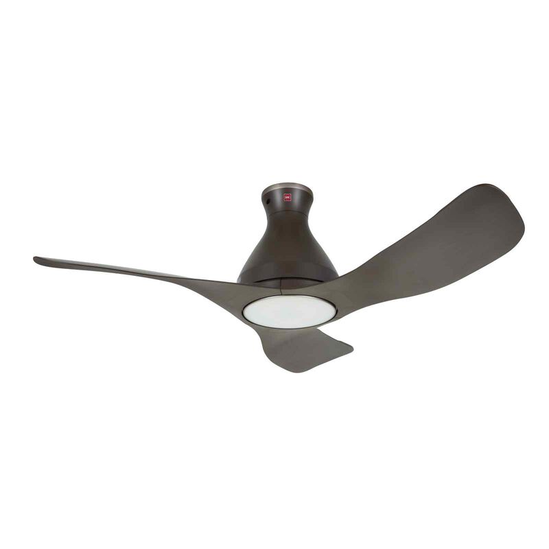 KDK 48 In Dc Ceiling Fan With Led Light (brown) E48GP(BR)-image 1