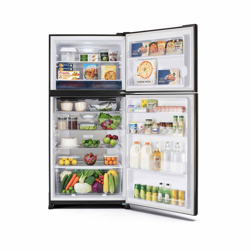 SHARP 2 Door Top Mount Fridge - Slate (607l) SJ-PG60A-G-image 5