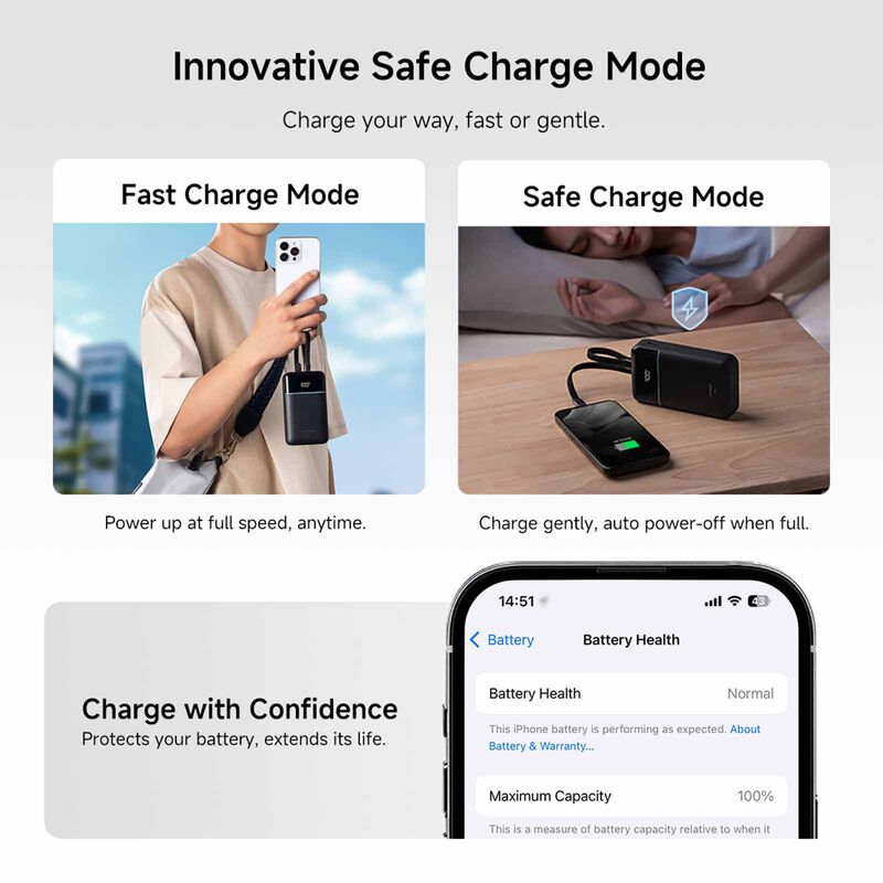 CUKTECH Powerbank 20000mah Pd 40w C+l Cable CKB200NLMXGY-image 9