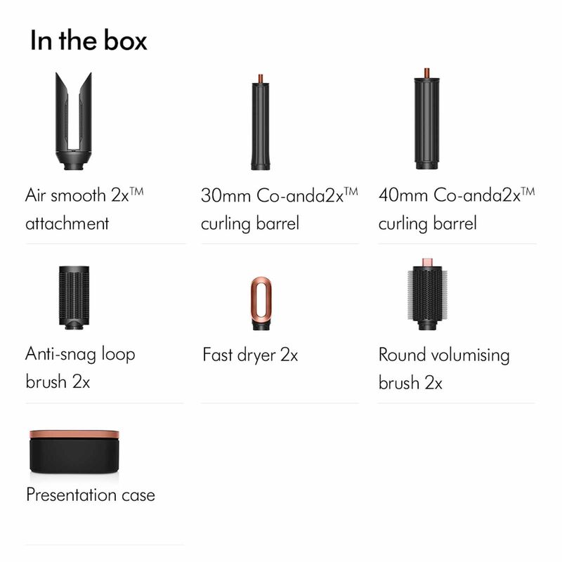 DYSON Hs09 Airwrap Co-anda2x Multi-styler And Dryer (176814-01) - Amber Silk HS09 T1/T2 HK/MY/SG AMSI/PKCP (176814-01)-image 9