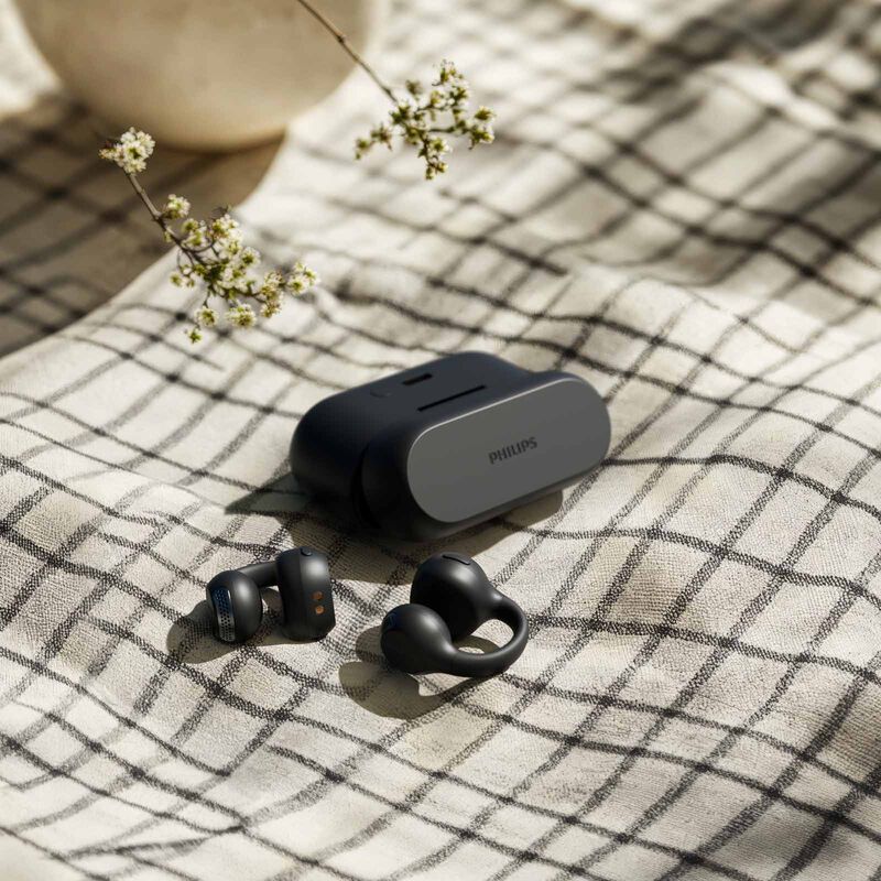 PHILIPS Open-ear True Wireless Earloop Design Earbuds Black TAQ2000BK/97-image 3