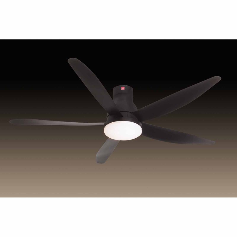KDK 60 In Dc Ceiling Fan With Led Light (black) U60FWS(BK) SHORT ROD-image 5