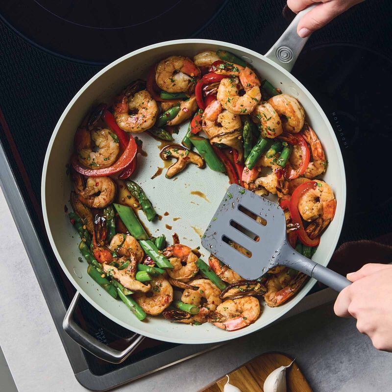 CIRCULON Halo With Laserdefense Ceramic Nonstick 30.4cm Frypan With Helper Handle - Sage 16158-image 5