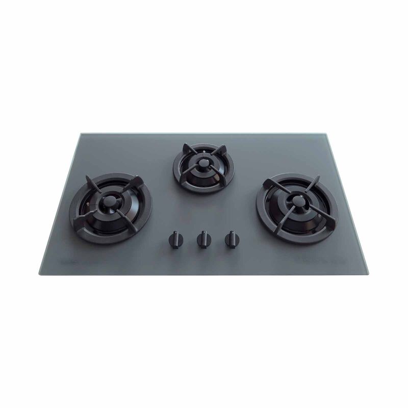 TECNO 86cm 3 Burners Glass Hob (exclude Installation) T 333TGSV MT/GY-image 1