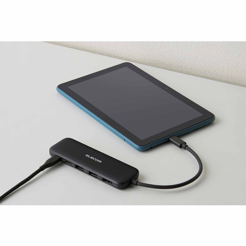 ELECOM 5 In 1 Docking Station (1 X Usb C/hdmi 2 X Usb A 1 X C Pd100w) DST-050BPBK-image 5