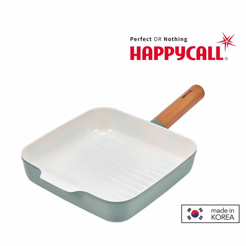 HAPPYCALL Zium Ih 22cm Ceranix-pro Grill Pan - Mint 4001-0138-image null