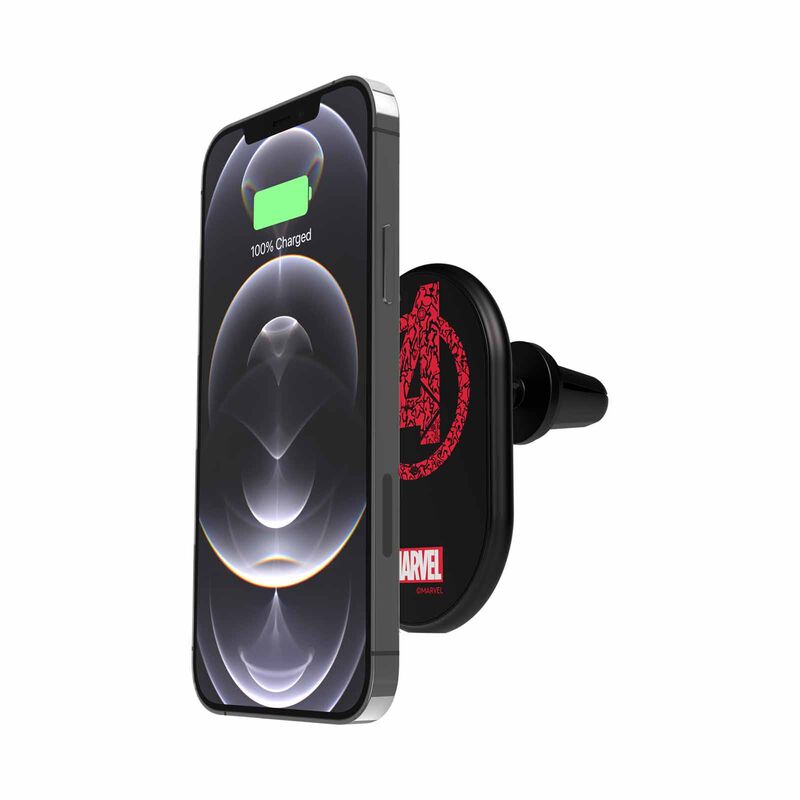 BELKIN Boostcharge Magnetic Wireless Car Charger 10w (power Supply Not Included, Disney Avengers) WIC004QCNCBK-DY-image 1