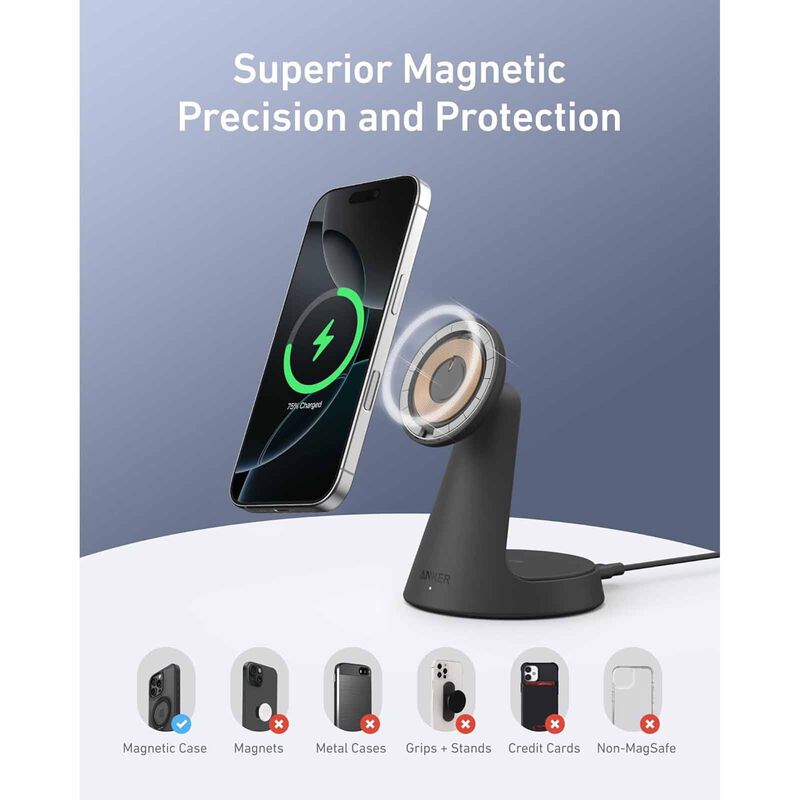 ANKER Maggo Wireless Charger Stand 2-in-1 A25M7H11-image 3