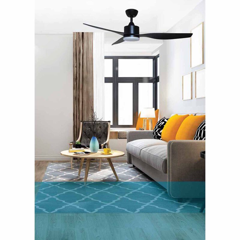 FANZTEC 52 In Dc Ceiling Fan With Led Light (matt White) AIRMASTER 52" MATT WHITE-image 2