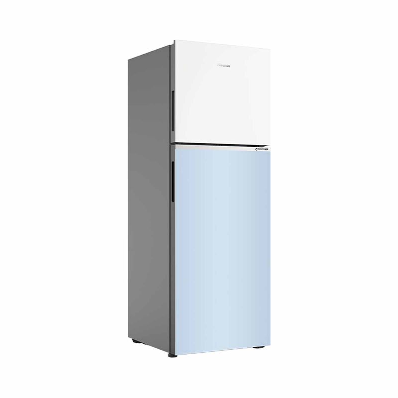 HISENSE Top Mount Inverter Fridge - White & Blue Glass (327l) RT469N4SW-LBU-image 2