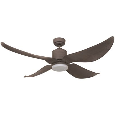 FANZTEC 52 In Dc Ceiling Fan With Led Light (greywood) FTTWS1 LED (GREYWOOD)